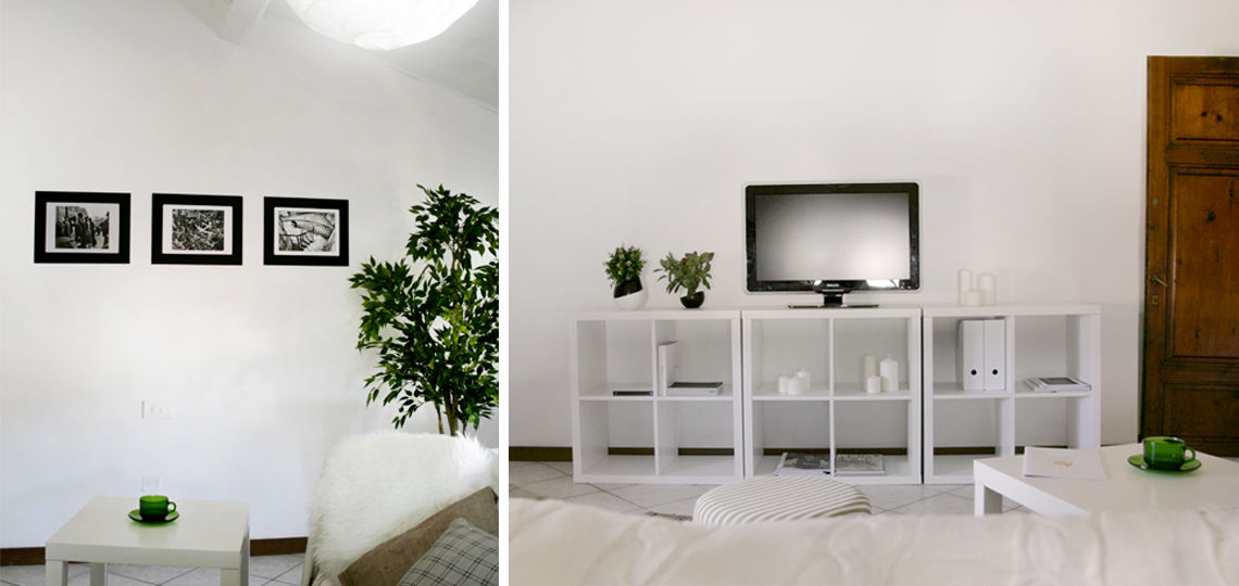 Home Staging per la Mansarda, Rifò Rifò Salas de estar modernas