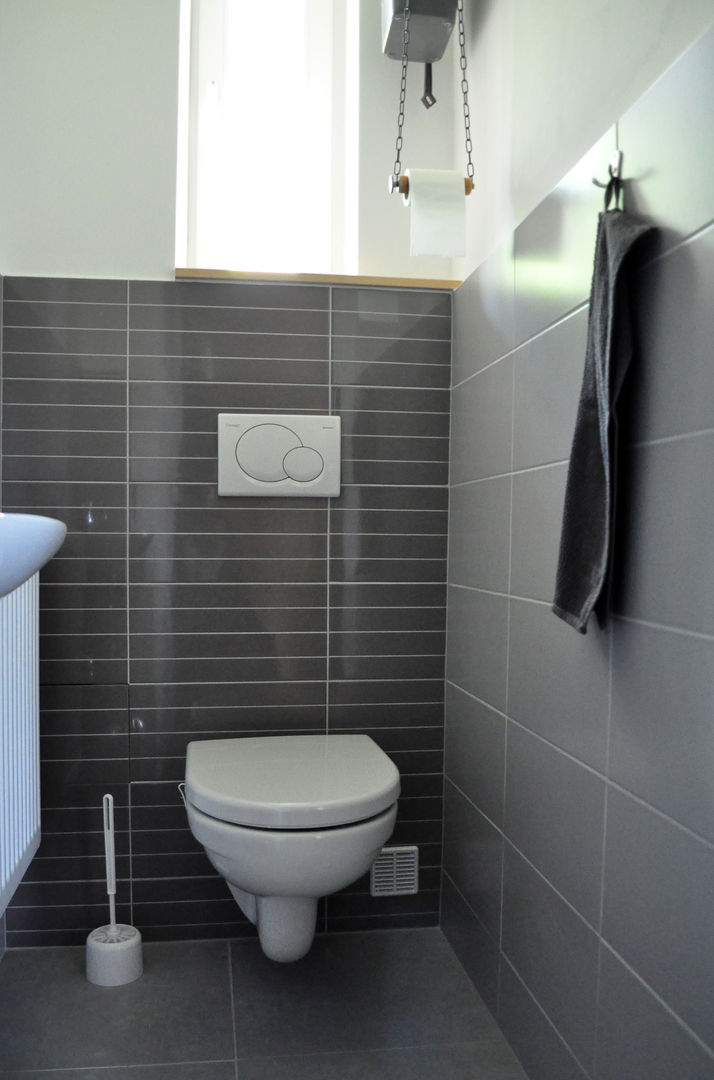 Ferienwohnung Interiordesign & Styling Moderne Badezimmer Beton Toilette,Gästewc,Beton,grau