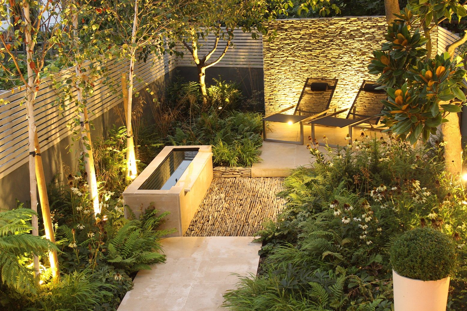 London Townhouse Garden, Daniel Shea Garden Design Daniel Shea Garden Design Vườn phong cách hiện đại modern garden,garden design,garden lighting,town garden,small garden,landscape design,planting design