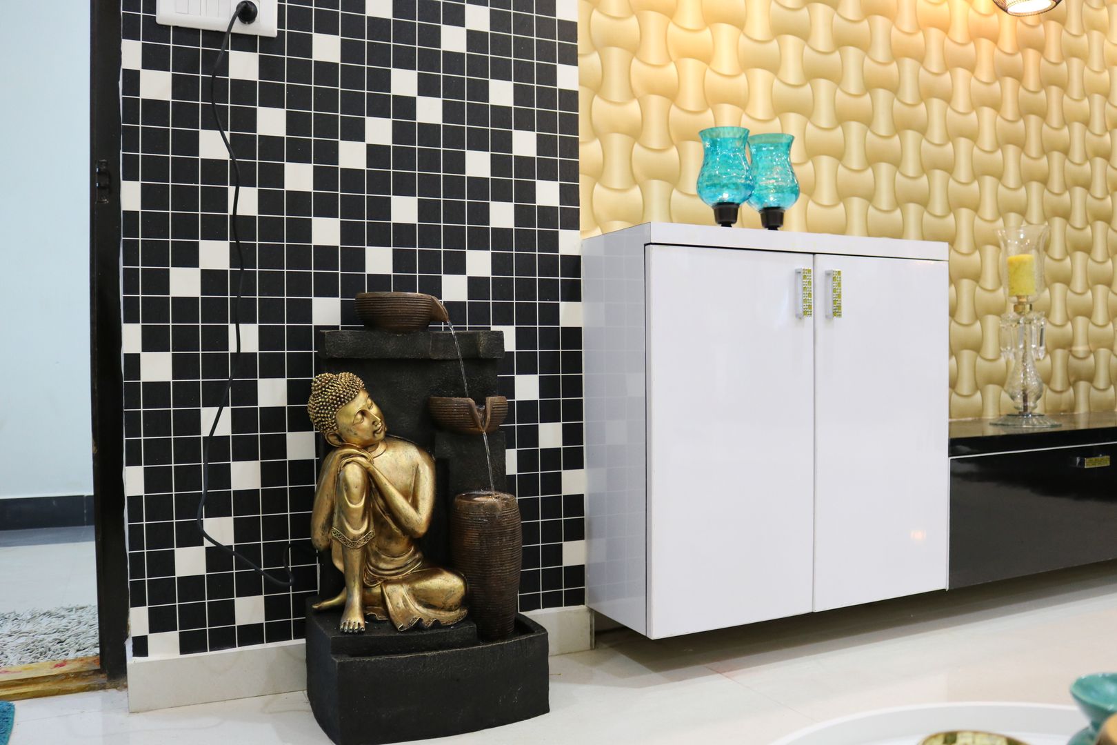 Budha Water fountain Enrich Interiors & Decors Living room