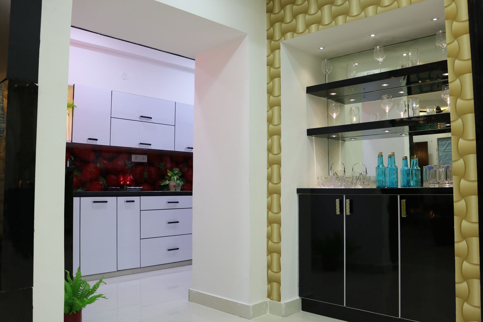 Mini Bar Zone Enrich Interiors & Decors Wine cellar