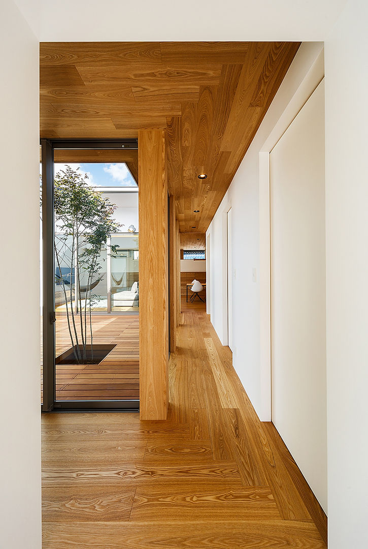 haus-flow, 一級建築士事務所haus 一級建築士事務所haus Koridor & Tangga Gaya Skandinavia Kayu Wood effect