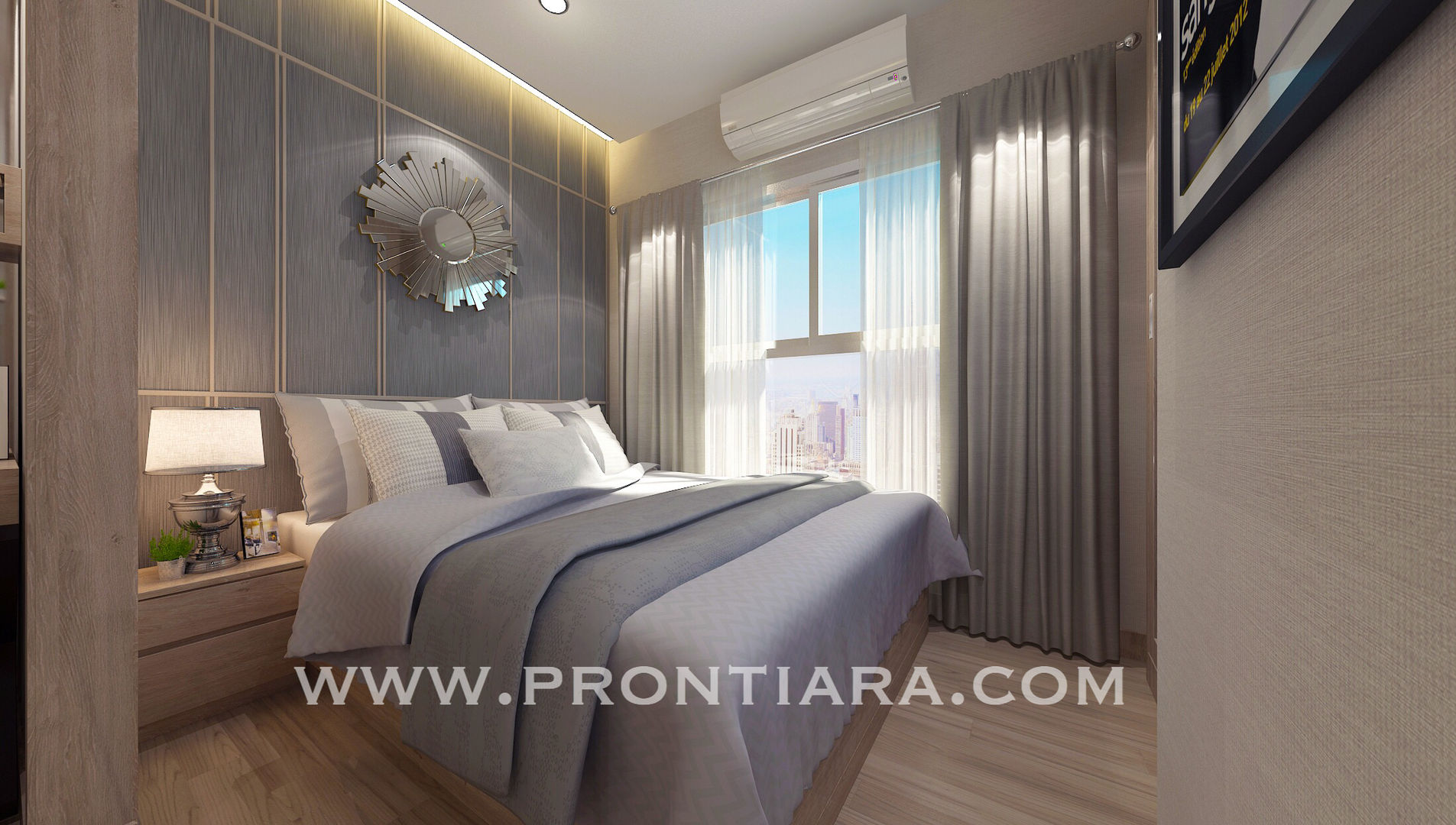 Morden luxury plum condo decorating start 150,000฿ Prontiara ห้องนอน