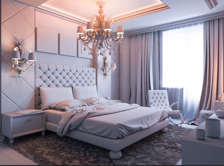 Luxury Bedroom Rebel Designs Minimalist bedroom Leather Grey Beds & headboards