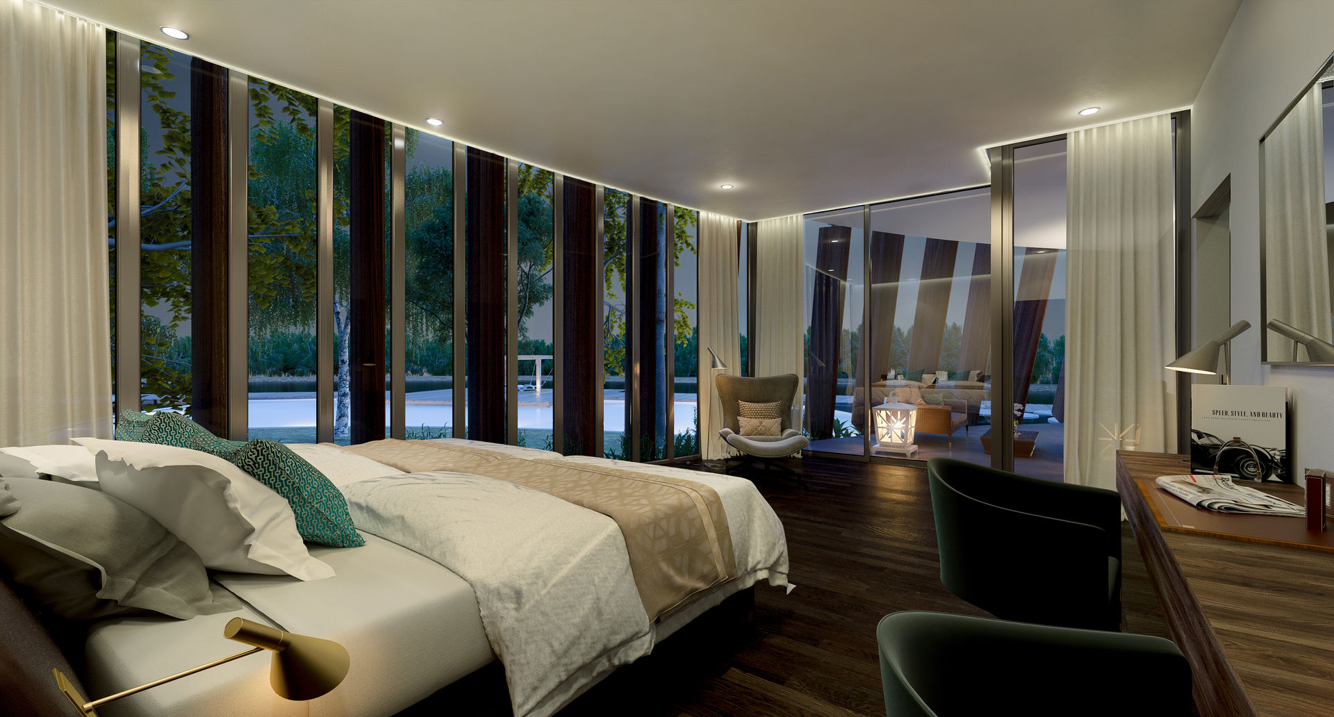 CREEK, AVANTUM AVANTUM Modern style bedroom