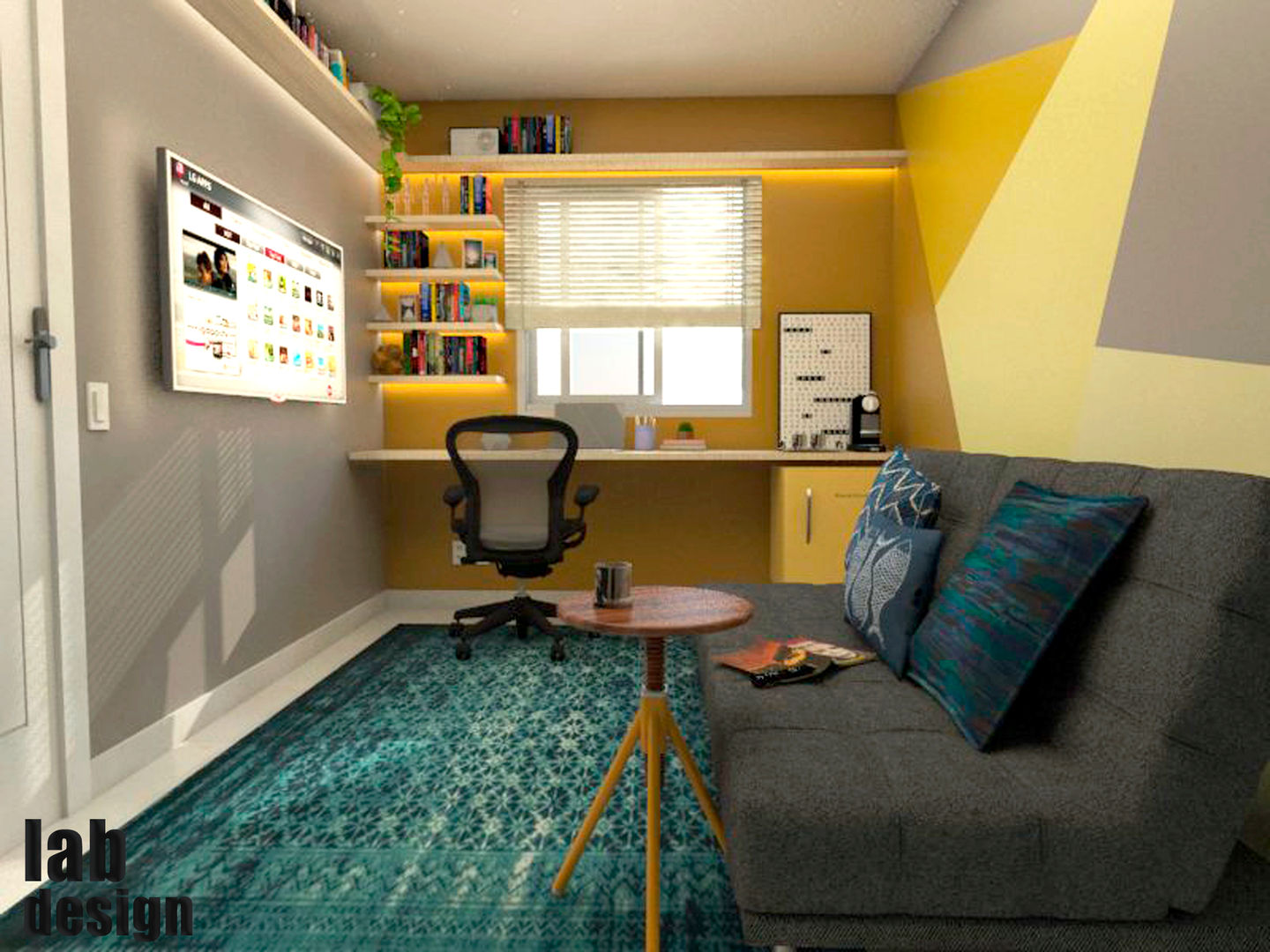 Home Office FR, LabDesign LabDesign مكتب عمل أو دراسة