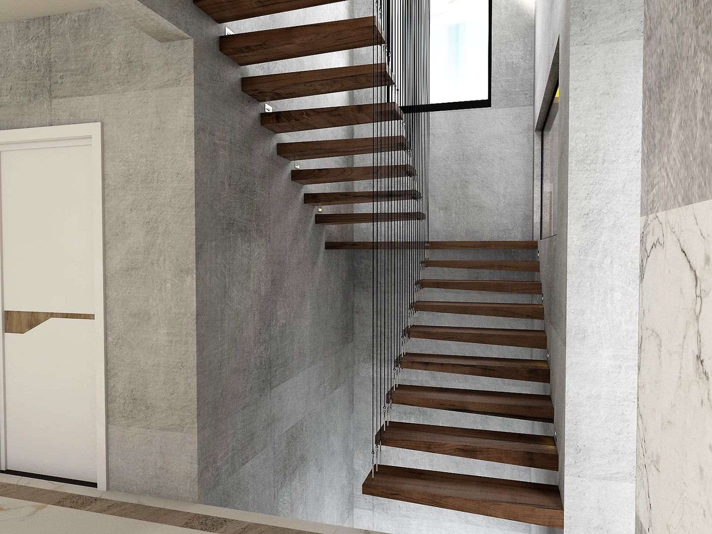 Modern Villa, Murat Aksel Architecture Murat Aksel Architecture Stairs Wood Wood effect