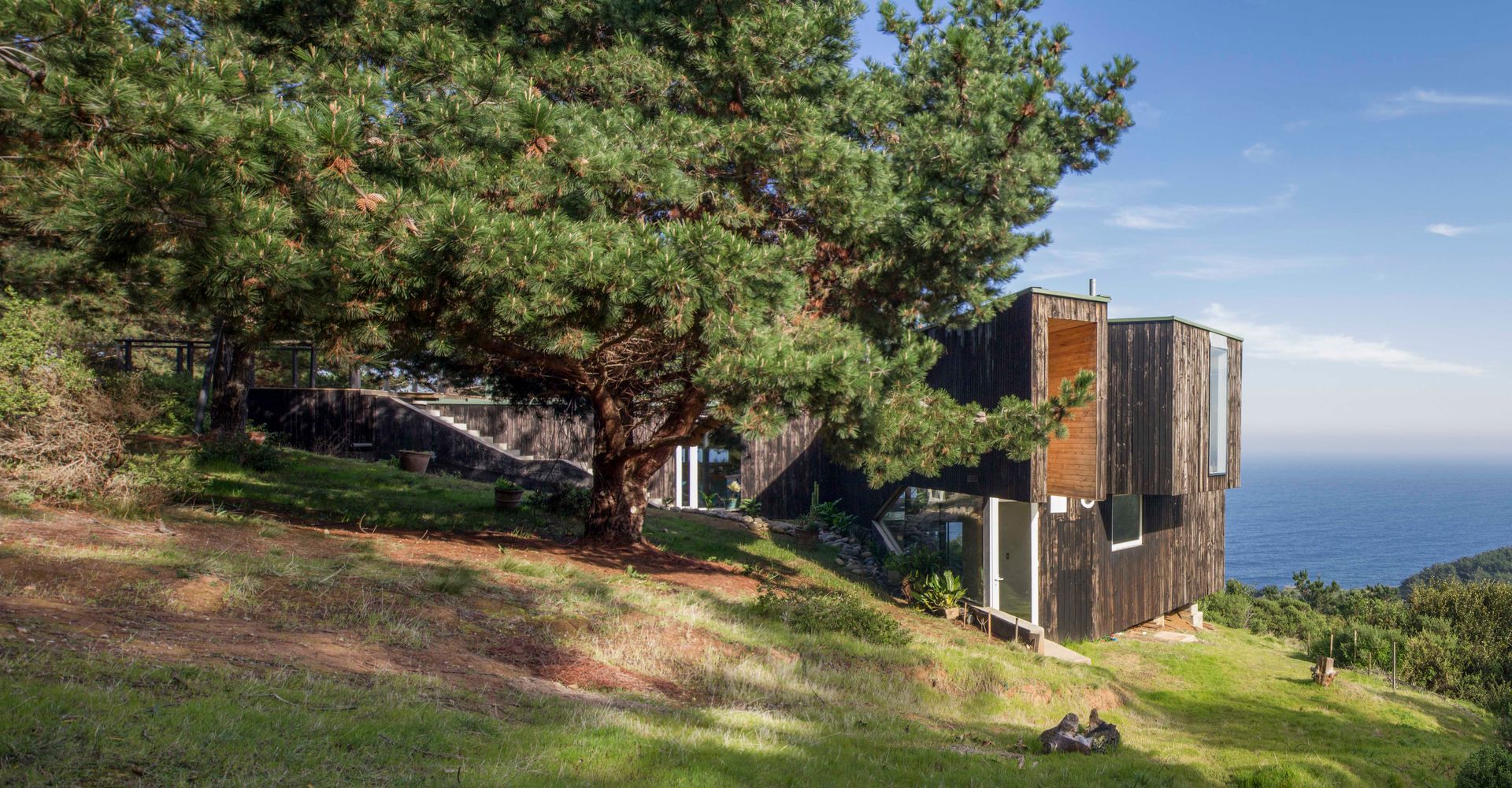 Casa Curaumilla, Crescente Böhme Arquitectos Crescente Böhme Arquitectos Casas de madera Madera Acabado en madera