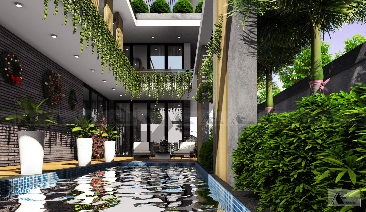 VILLA A. HA. , AE STUDIO DESIGN AE STUDIO DESIGN Villas