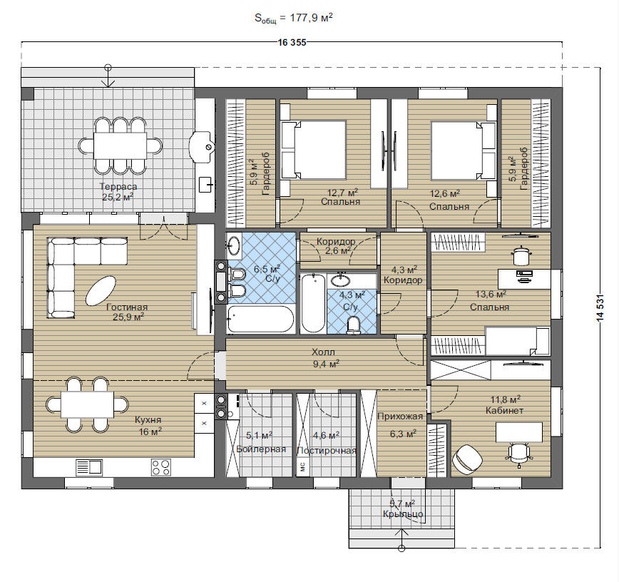 Quốc gia theo Vesco Construction, Đồng quê