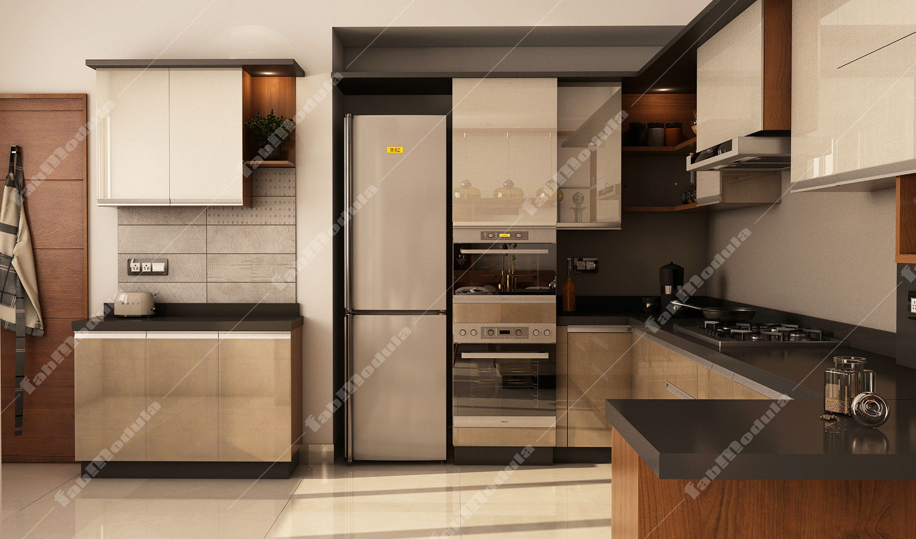 Kitchen designs, Fabmodula Fabmodula 現代廚房設計點子、靈感&圖片