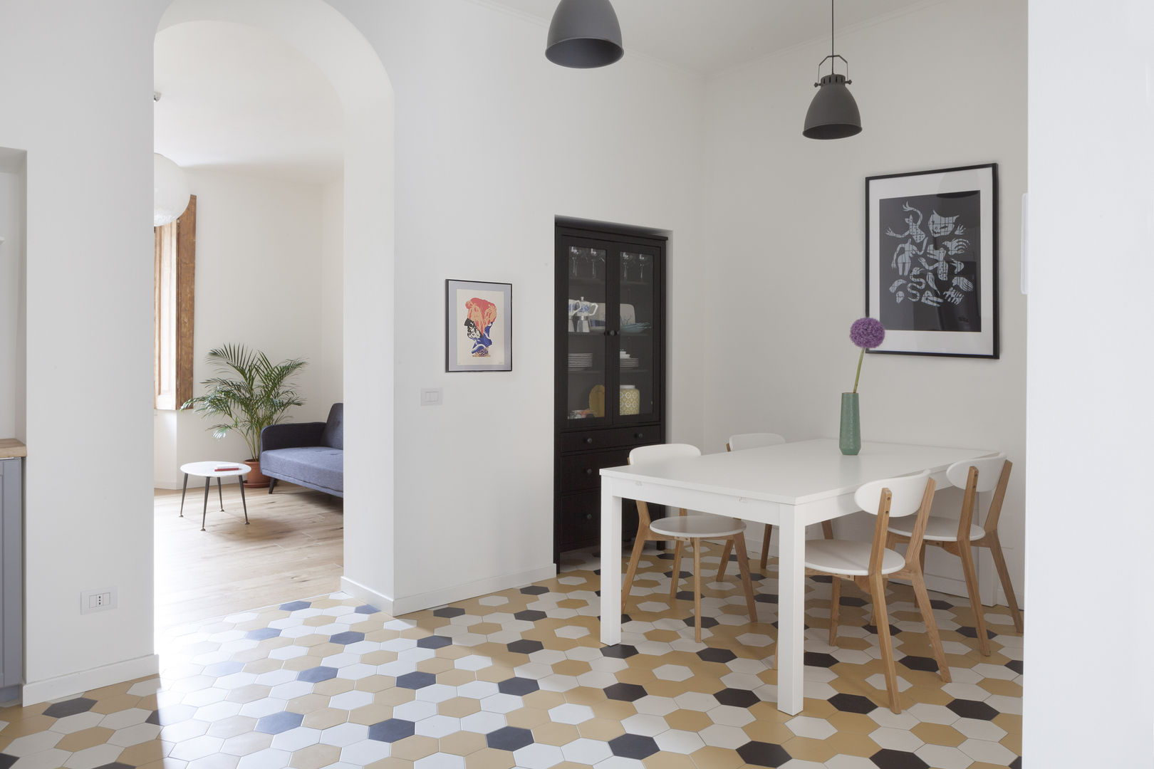 No.Lo. Flat, Filippo Colombetti, Architetto Filippo Colombetti, Architetto Scandinavian style dining room Ceramic