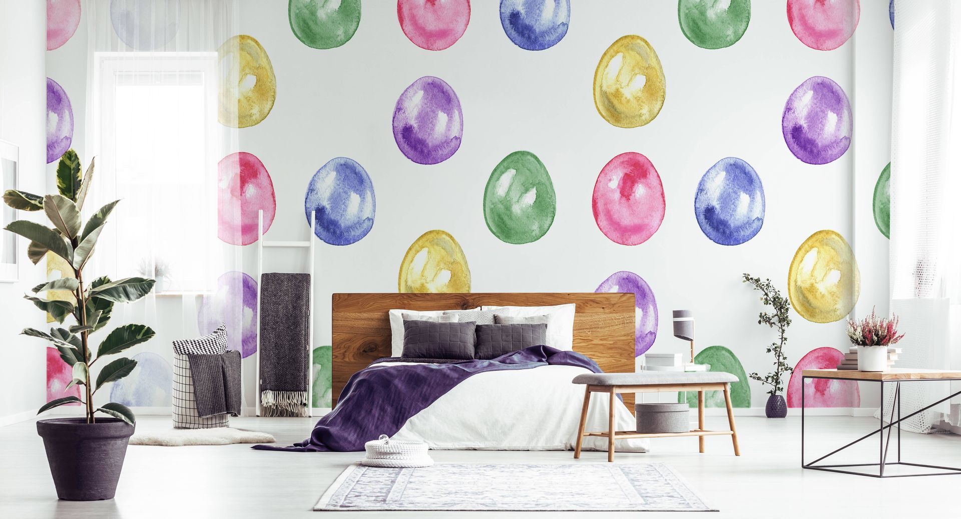 EASTER EGGS Pixers Quartos escandinavos easter,bedroom,colors