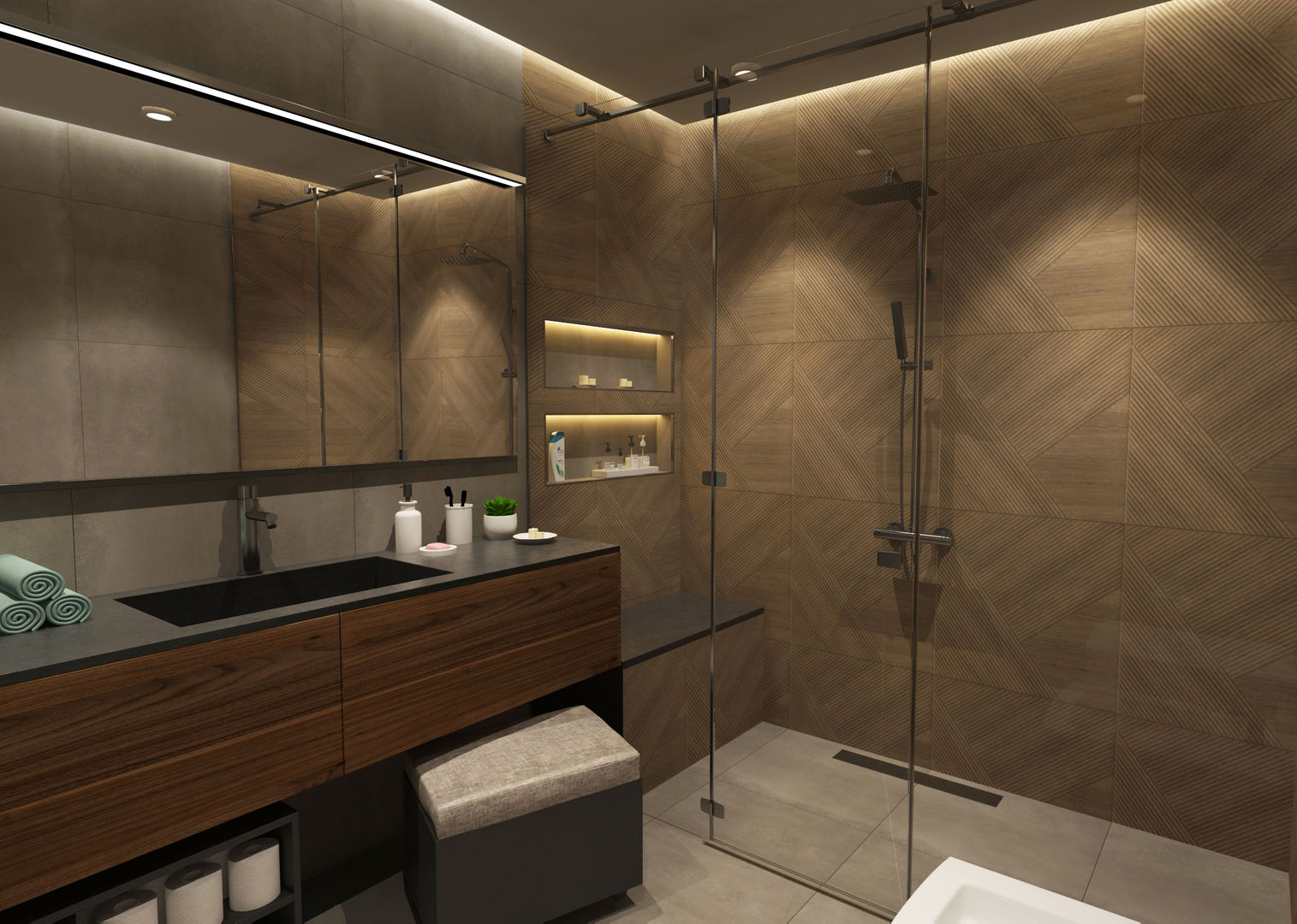 homify Modern bathroom