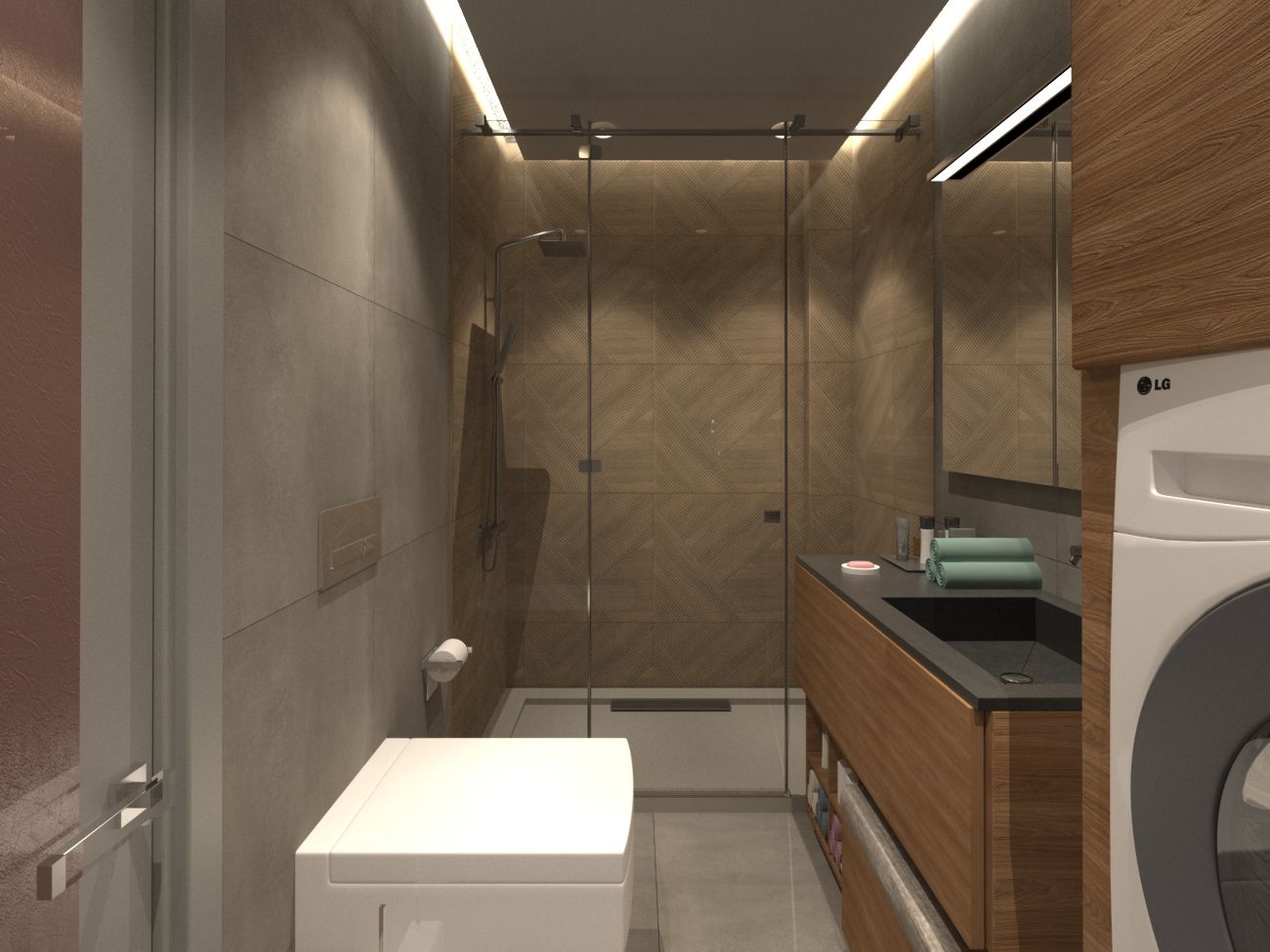 homify Modern bathroom