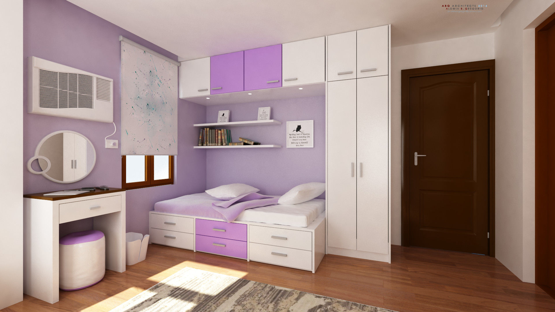 Interior works: Bedroom ABG Architects and Builders Modern style bedroom