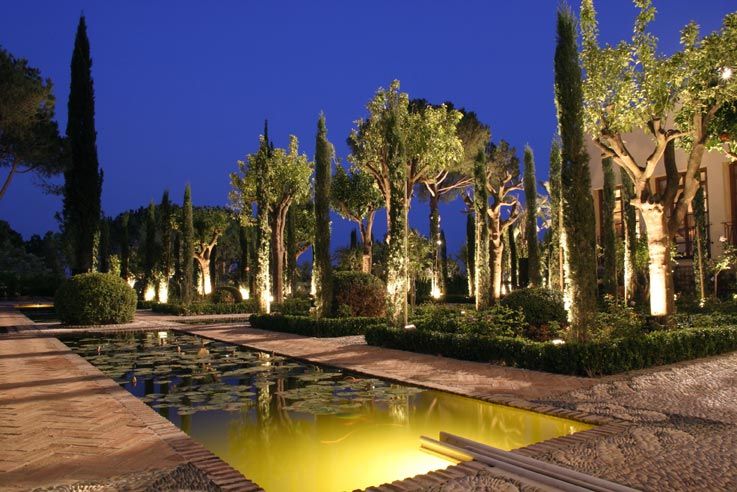 Vista Nocturna Margarita Jiménez moreno Estanques de jardín