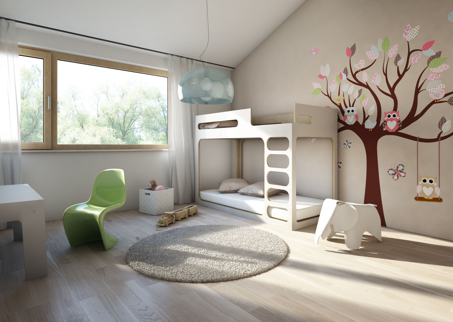 Innenarchitektur 3D-Visualisierung, winhard 3D winhard 3D Modern nursery/kids room