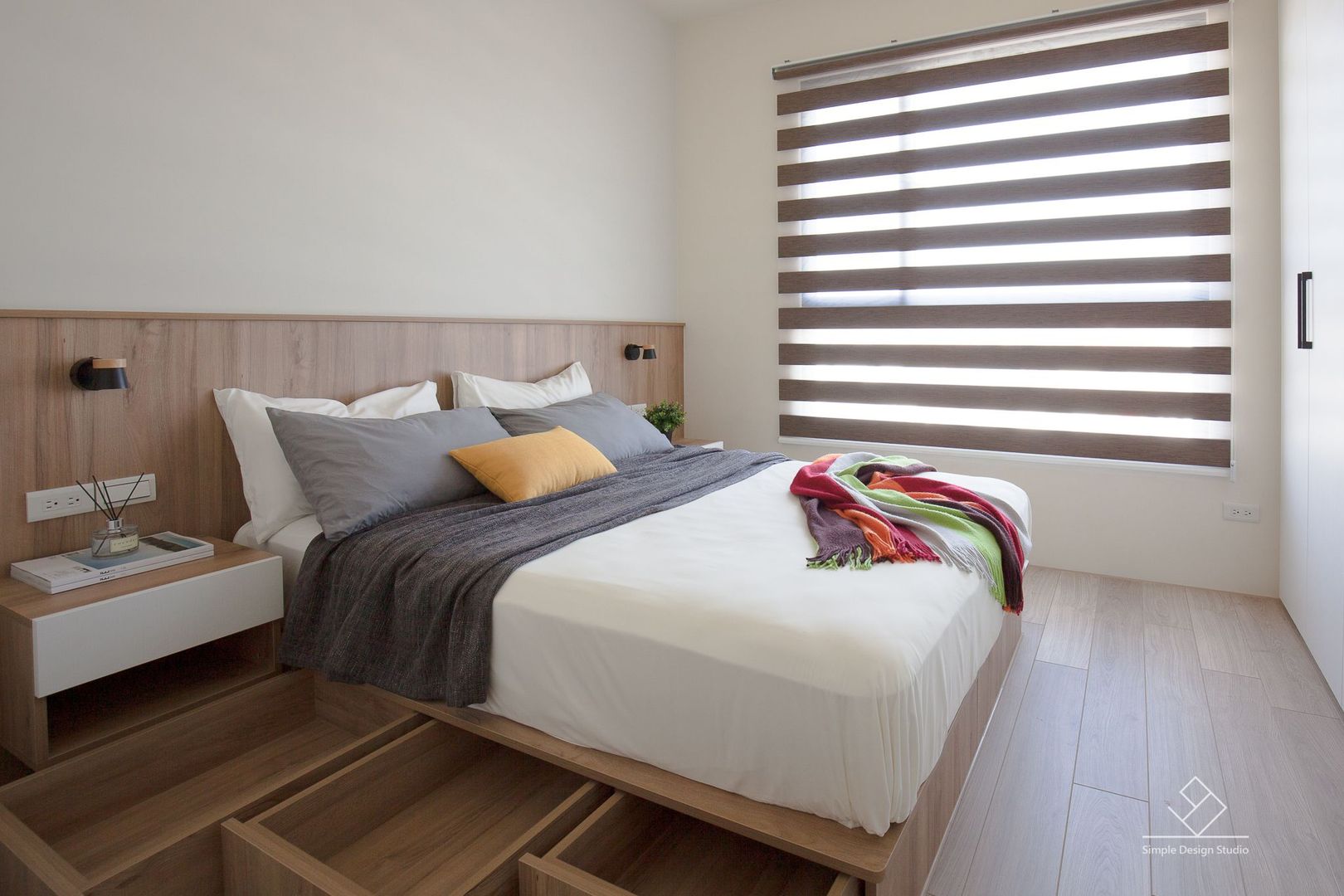 主臥收納 極簡室內設計 Simple Design Studio Scandinavian style bedroom
