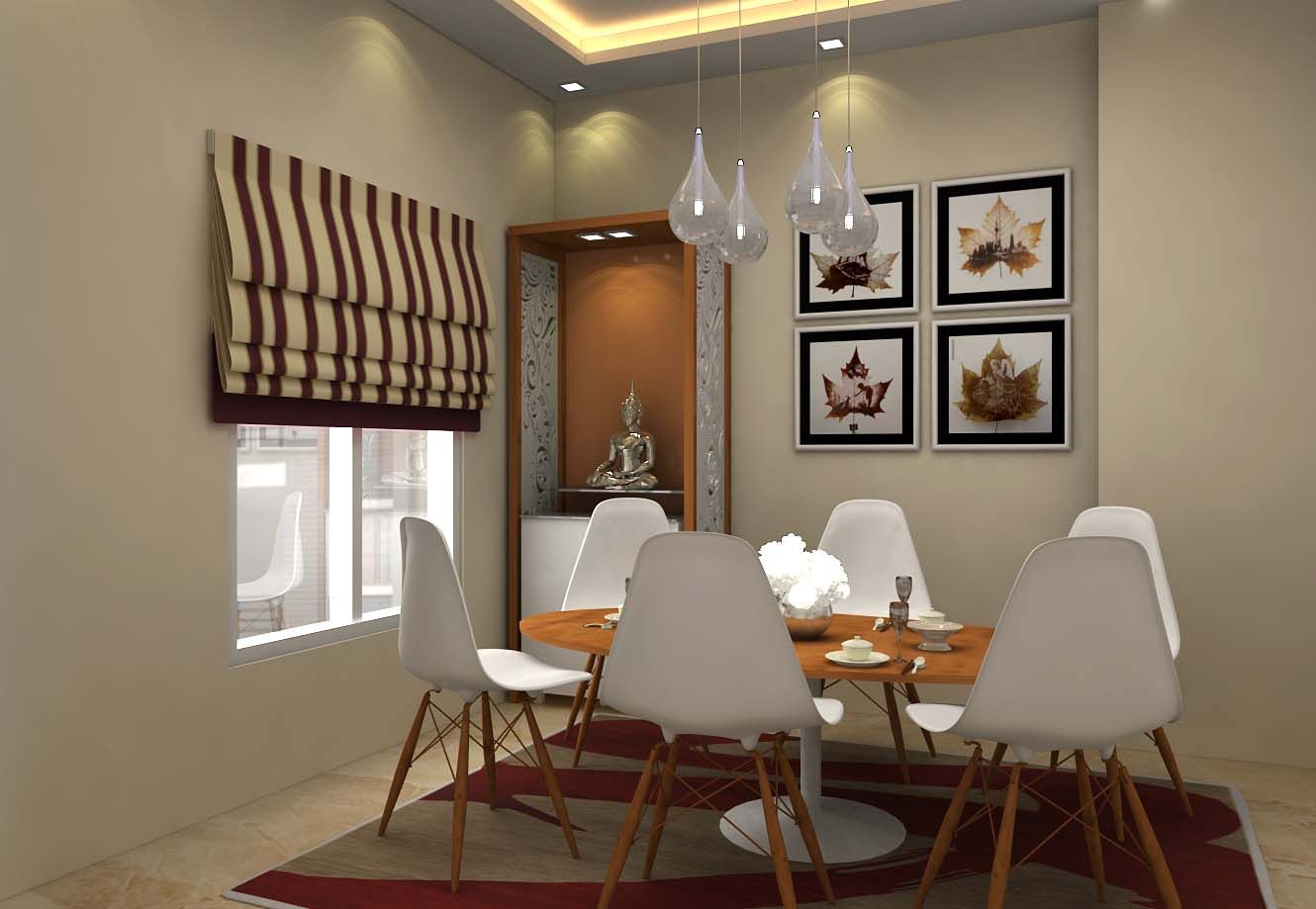 3BHK,Manish Nagar, Nagpur, Form & Function Form & Function Modern Oturma Odası