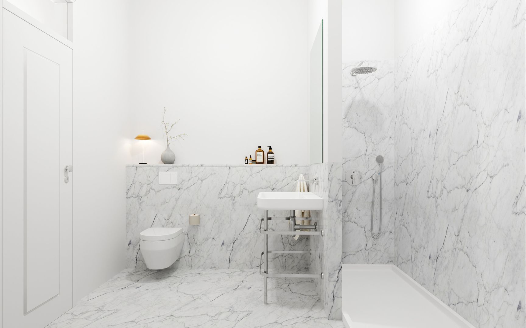 Atalaia, VPVA - 3D/ArchViz and Architecture VPVA - 3D/ArchViz and Architecture Minimalist style bathroom