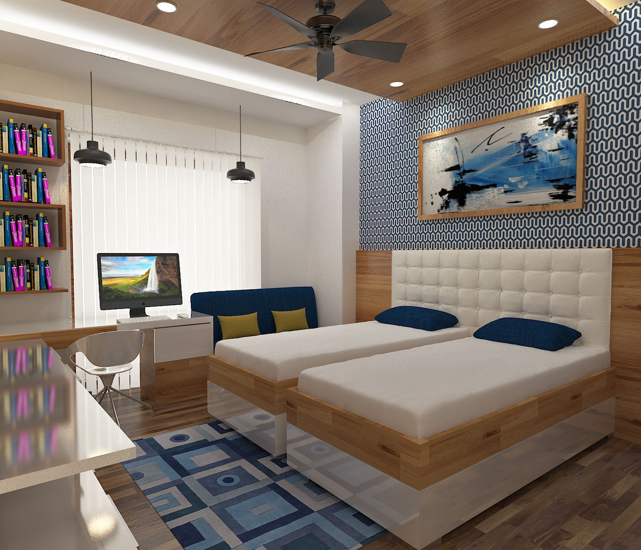ATS hamlet One, NOIDA, Form & Function Form & Function Modern style bedroom