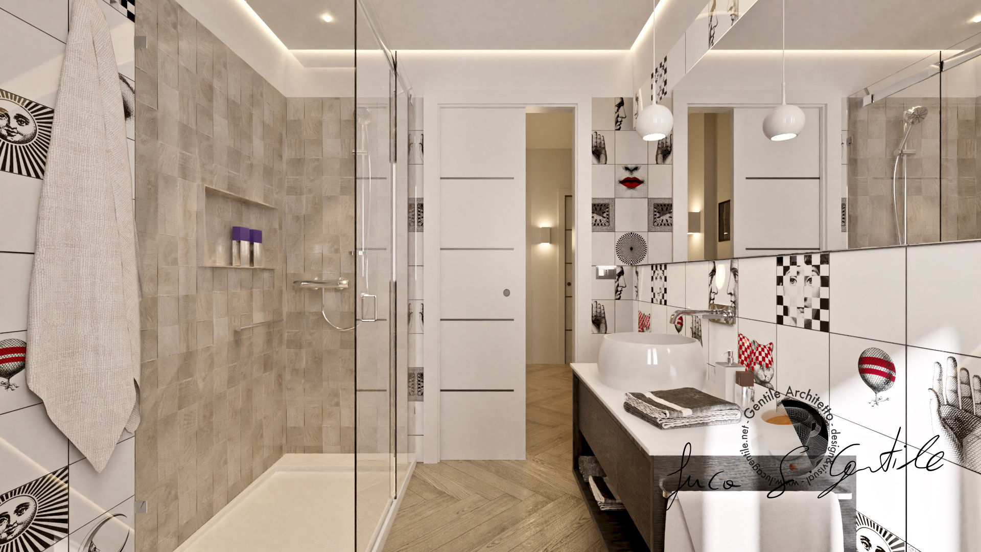 Progetto Appartamento Int12, Gentile Architetto Gentile Architetto Modern bathroom