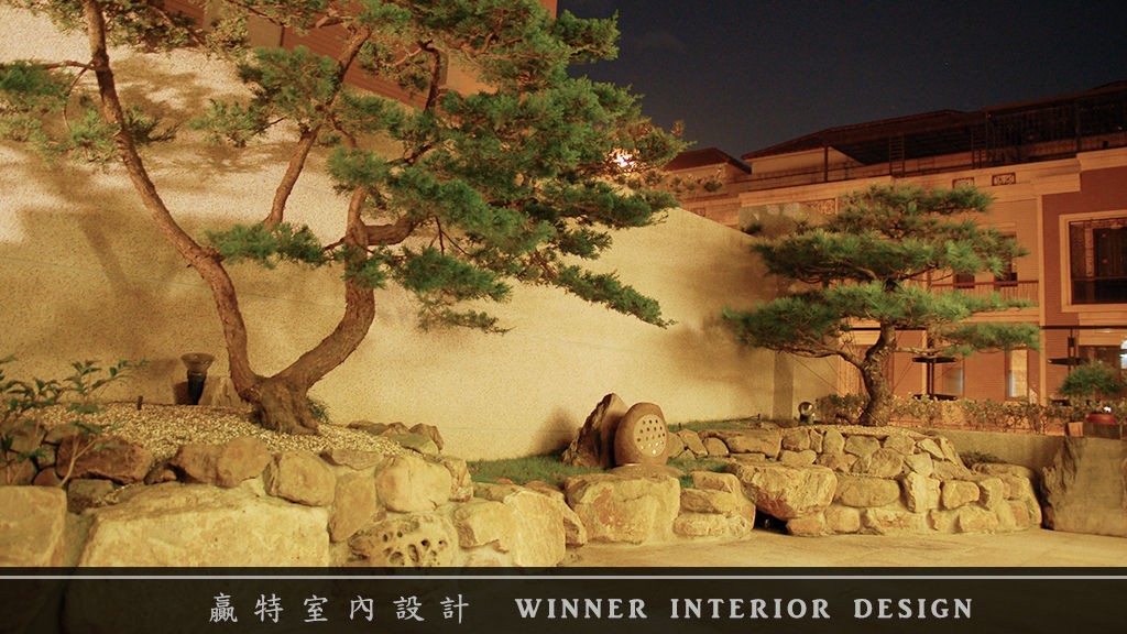 人文禪風宅邸-郭宅, 贏特室內裝修工程有限公司 Winner Interior Design 贏特室內裝修工程有限公司 Winner Interior Design สวนแบบเซน