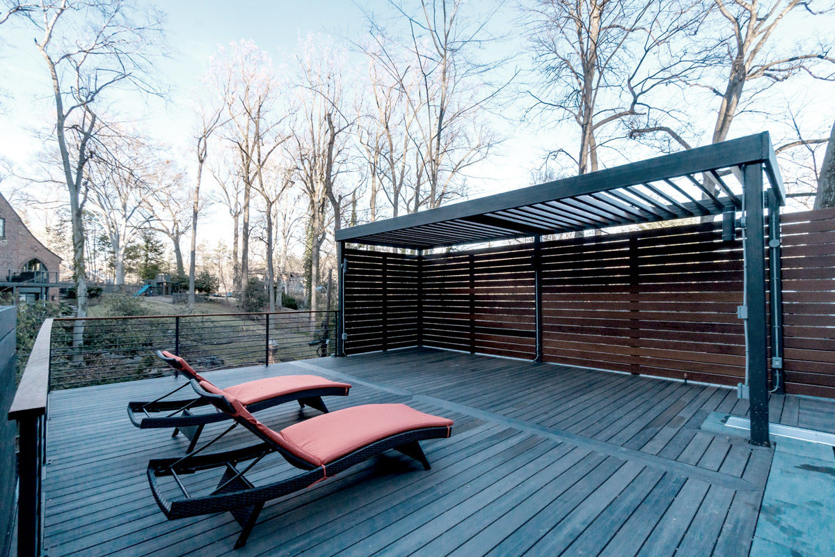 Chesapeake, KUBE architecture KUBE architecture Balcone, Veranda & Terrazza in stile moderno