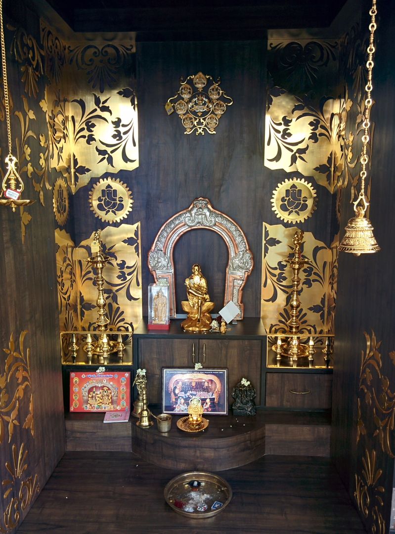 Pooja room Cocepts , Mantragoldcoatings Mantragoldcoatings Vườn nội thất Interior landscaping