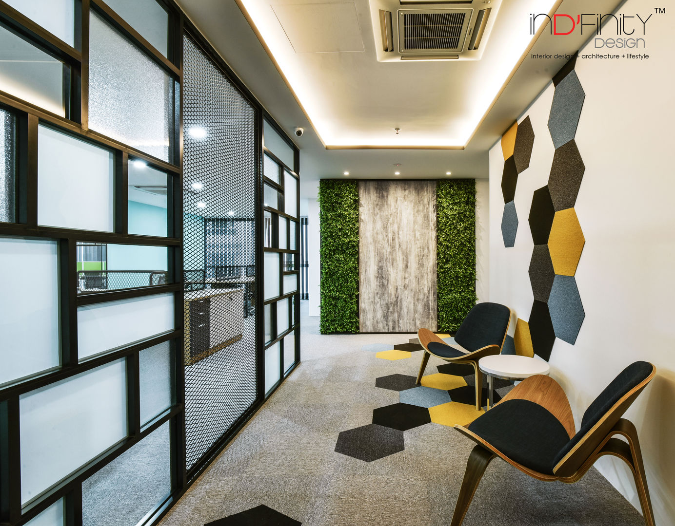 Modern Industrial. Colours. Office, inDfinity Design (M) SDN BHD inDfinity Design (M) SDN BHD Commercial spaces Văn phòng & cửa hàng