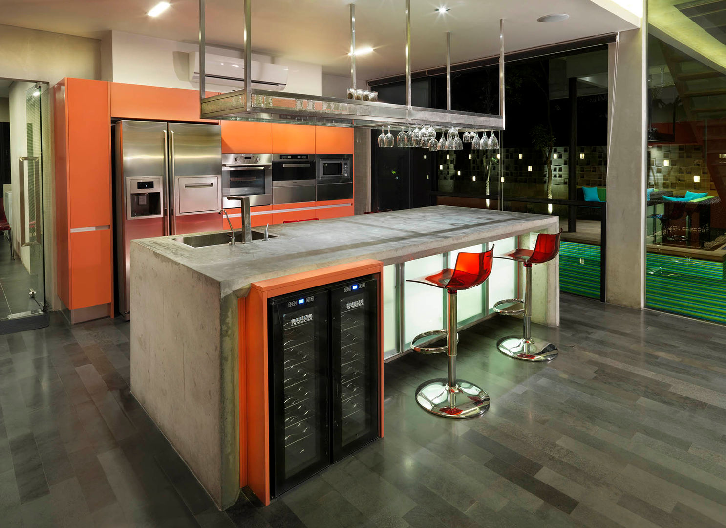 modern sleek Kitchen MJ Kanny Architect Modern style kitchen kitchen