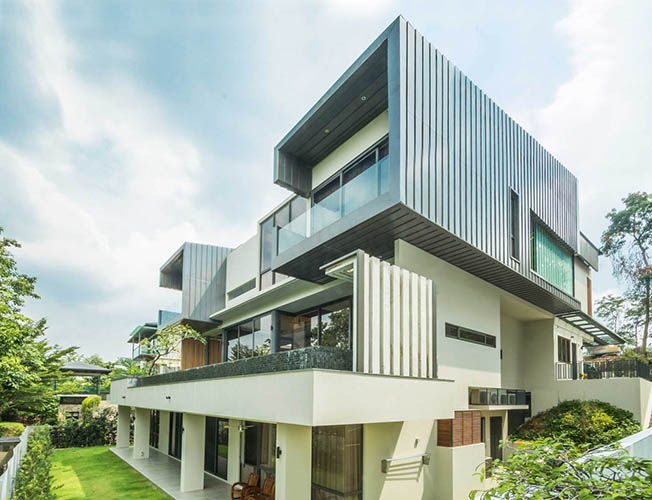 Country Heights Damansara - Contemporary Family House, MJ Kanny Architect MJ Kanny Architect منازل