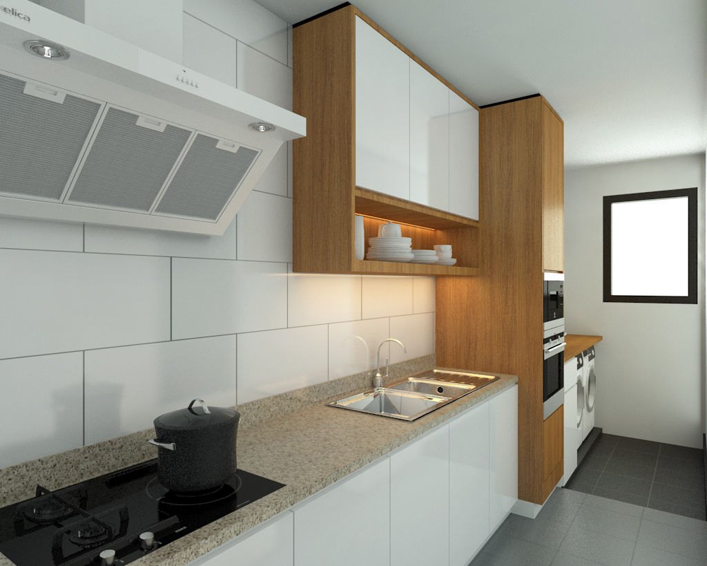 Stonor Luxury Condo, inDfinity Design (M) SDN BHD inDfinity Design (M) SDN BHD Modern kitchen