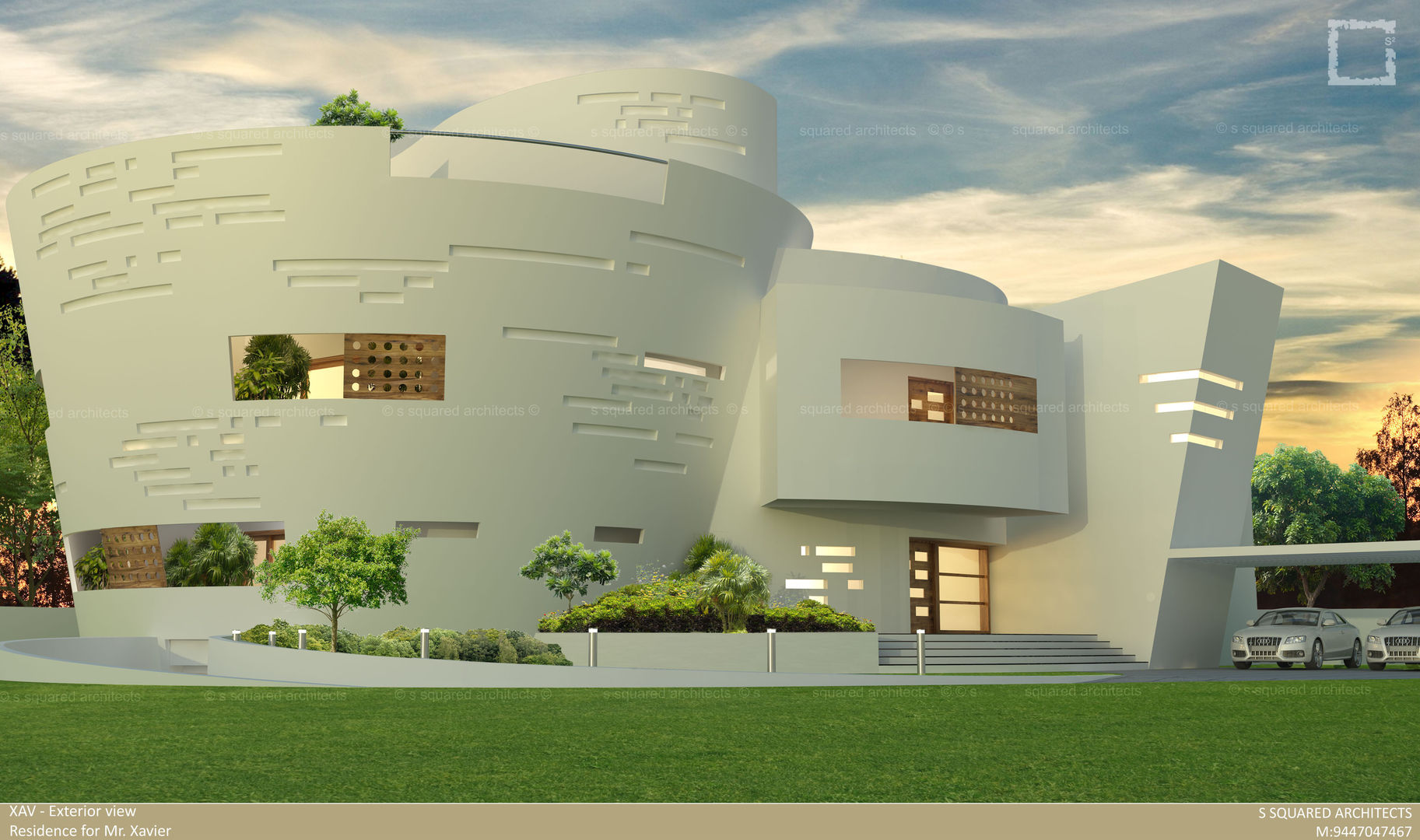 The UFO House, S Squared Architects Pvt Ltd. S Squared Architects Pvt Ltd. Cabañas Ladrillos