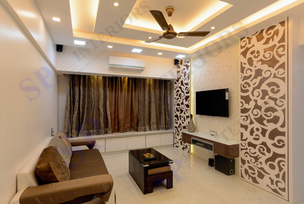 Rikin bhai, SP INTERIORS SP INTERIORS Moderne Wohnzimmer