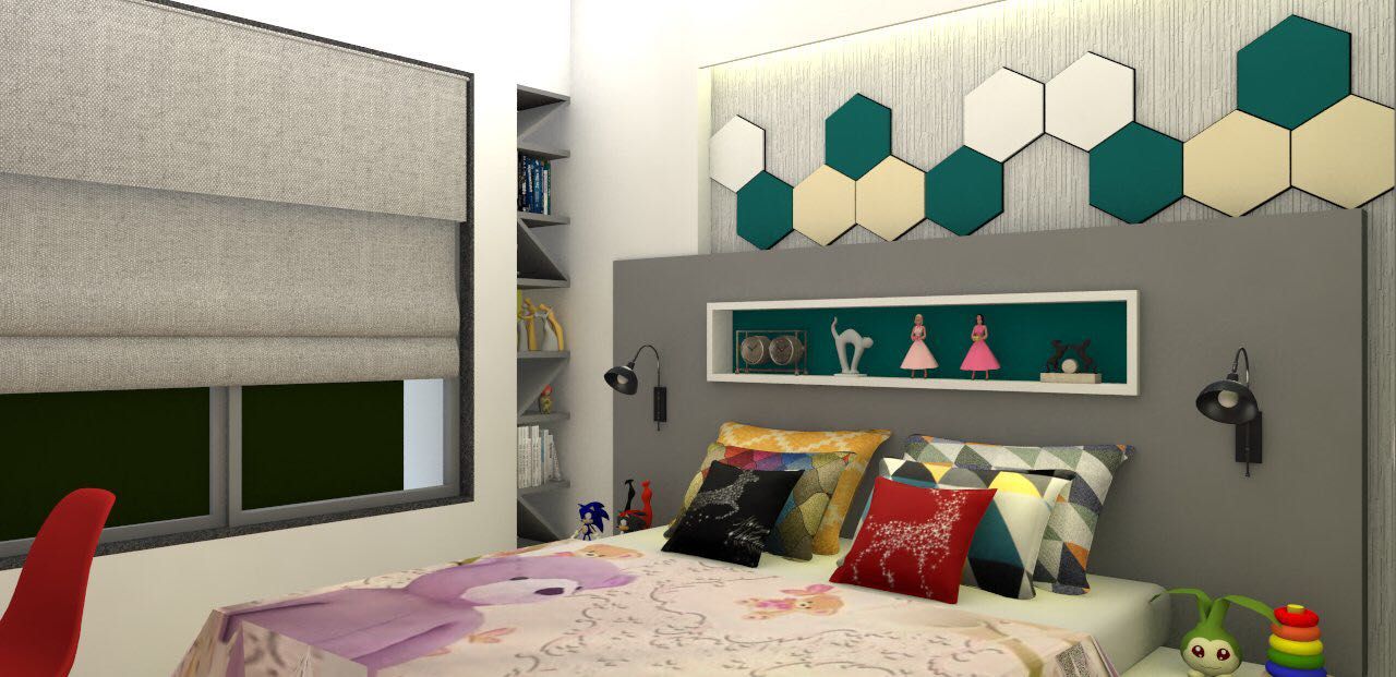Project, The D'zine Studio The D'zine Studio Dormitorios de estilo moderno
