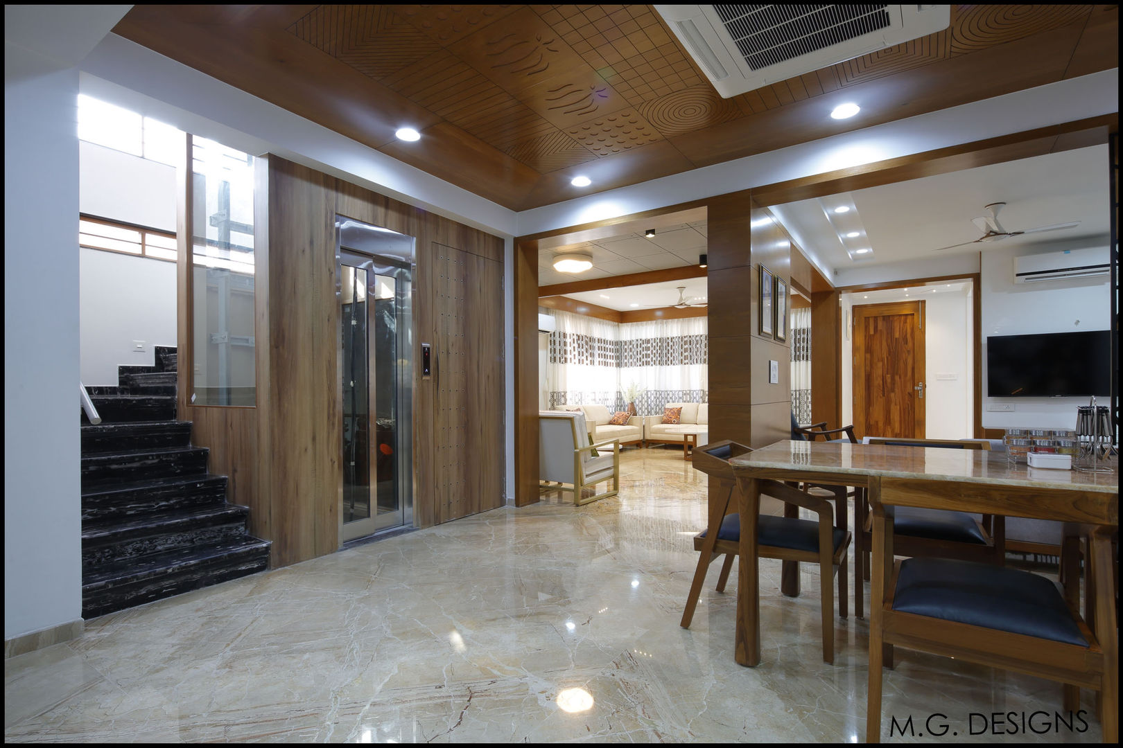 Private Residence, malvigajjar malvigajjar Ruang Makan Modern