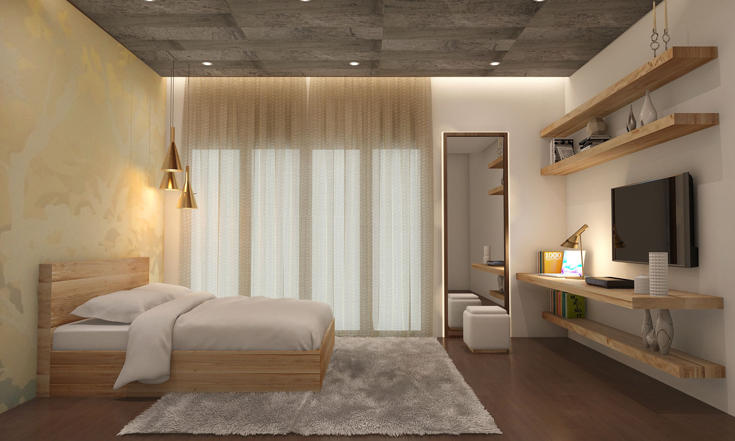 Residential homify Modern style bedroom