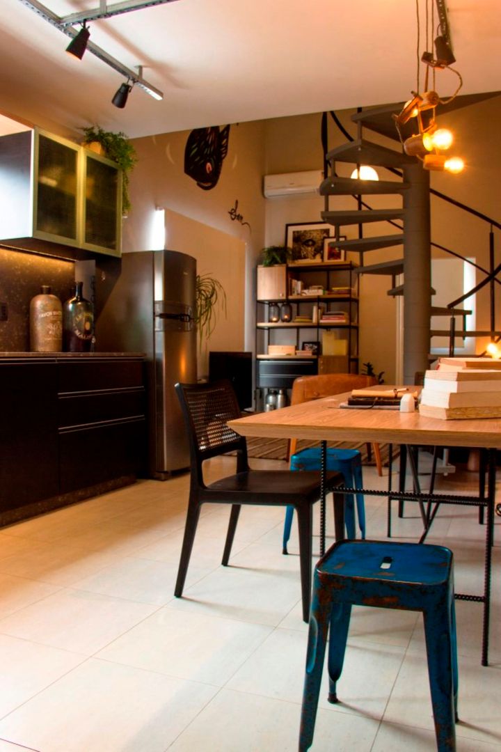 LOFT BOITEUX 101, ArchDesign STUDIO ArchDesign STUDIO Ruang Makan Modern