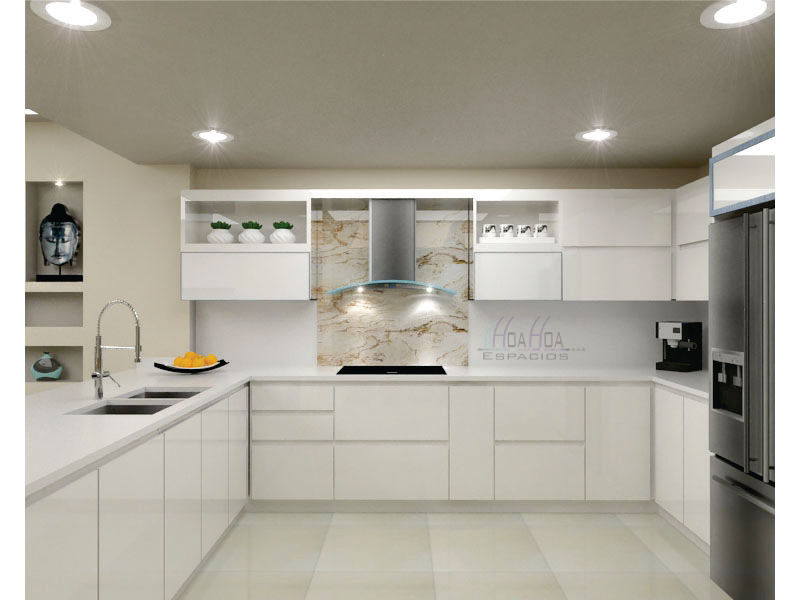 Proyecto Arquitectónico, Diseño interior y Remodelación de Casa en Conjunto Residencial, HoaHoa Espacios SAS HoaHoa Espacios SAS Modern kitchen MDF