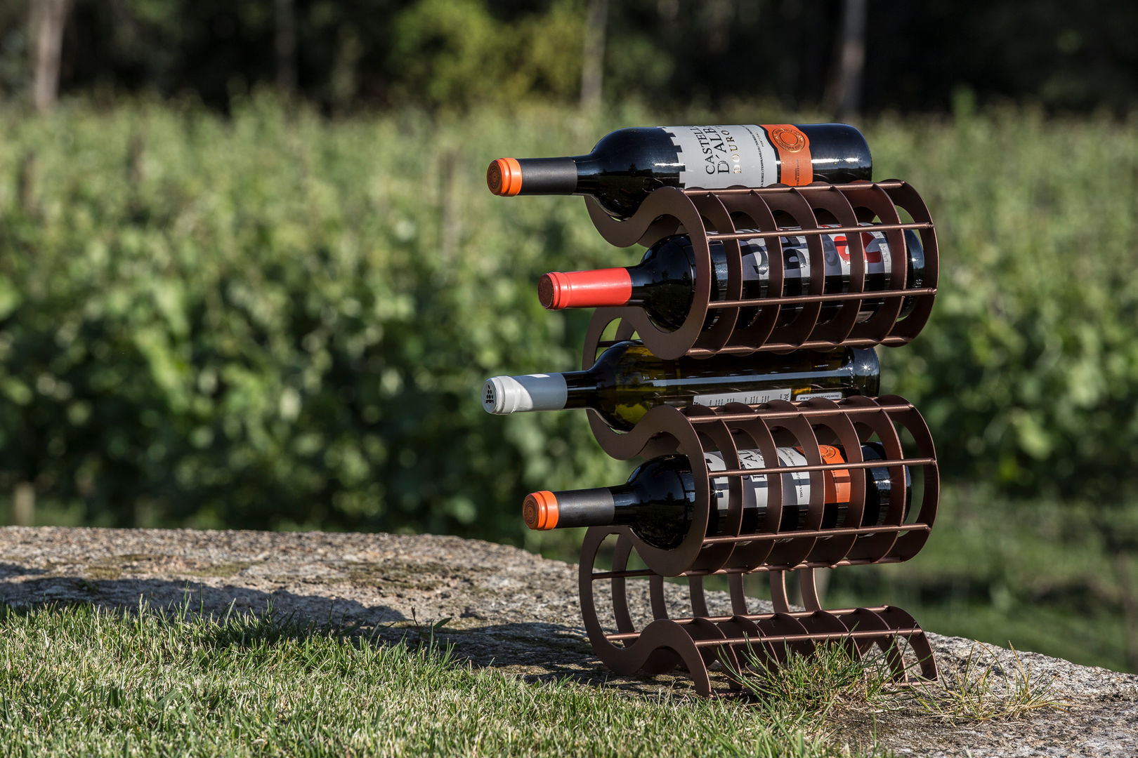 Wavy - Wine Rack by Cobermaster Concept Cobermaster Concept Moderne wijnkelders IJzer / Staal Wijnkelder