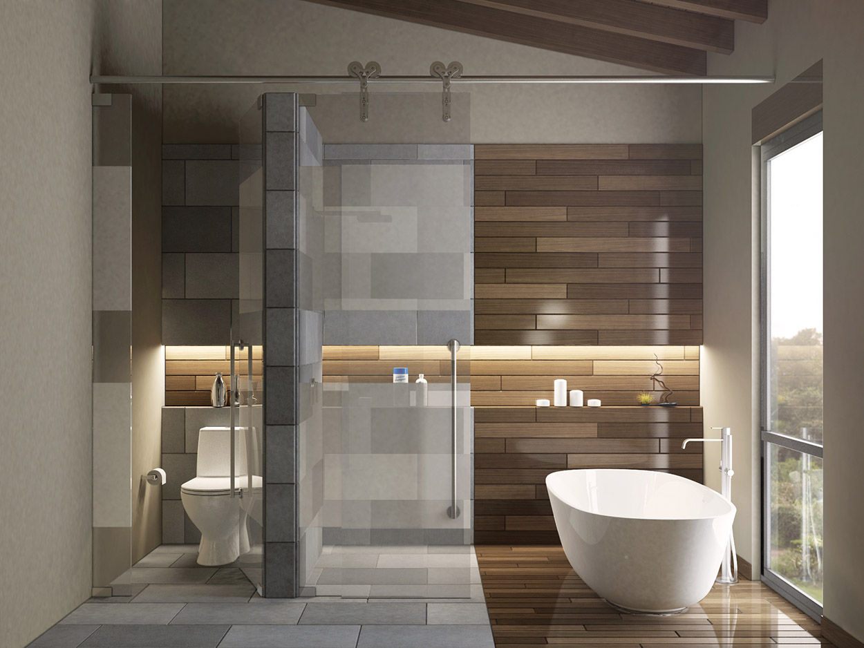 Casa en el Bosque, BCA Taller de Diseño BCA Taller de Diseño Phòng tắm phong cách hiện đại