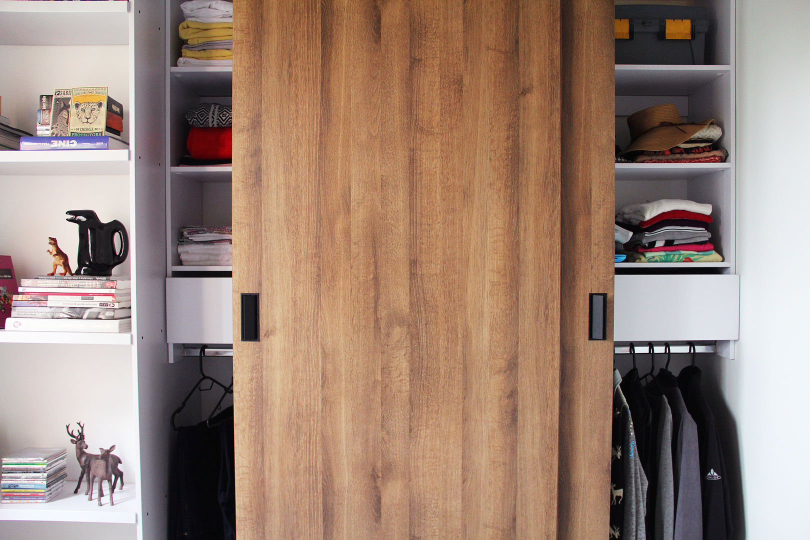 Closet Armario Basic Wengue Madera Aglomerada Moderno