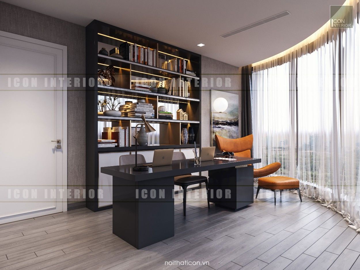 Vinhomes Golden River - Aqua 3, ICON INTERIOR ICON INTERIOR Phòng học/văn phòng phong cách hiện đại