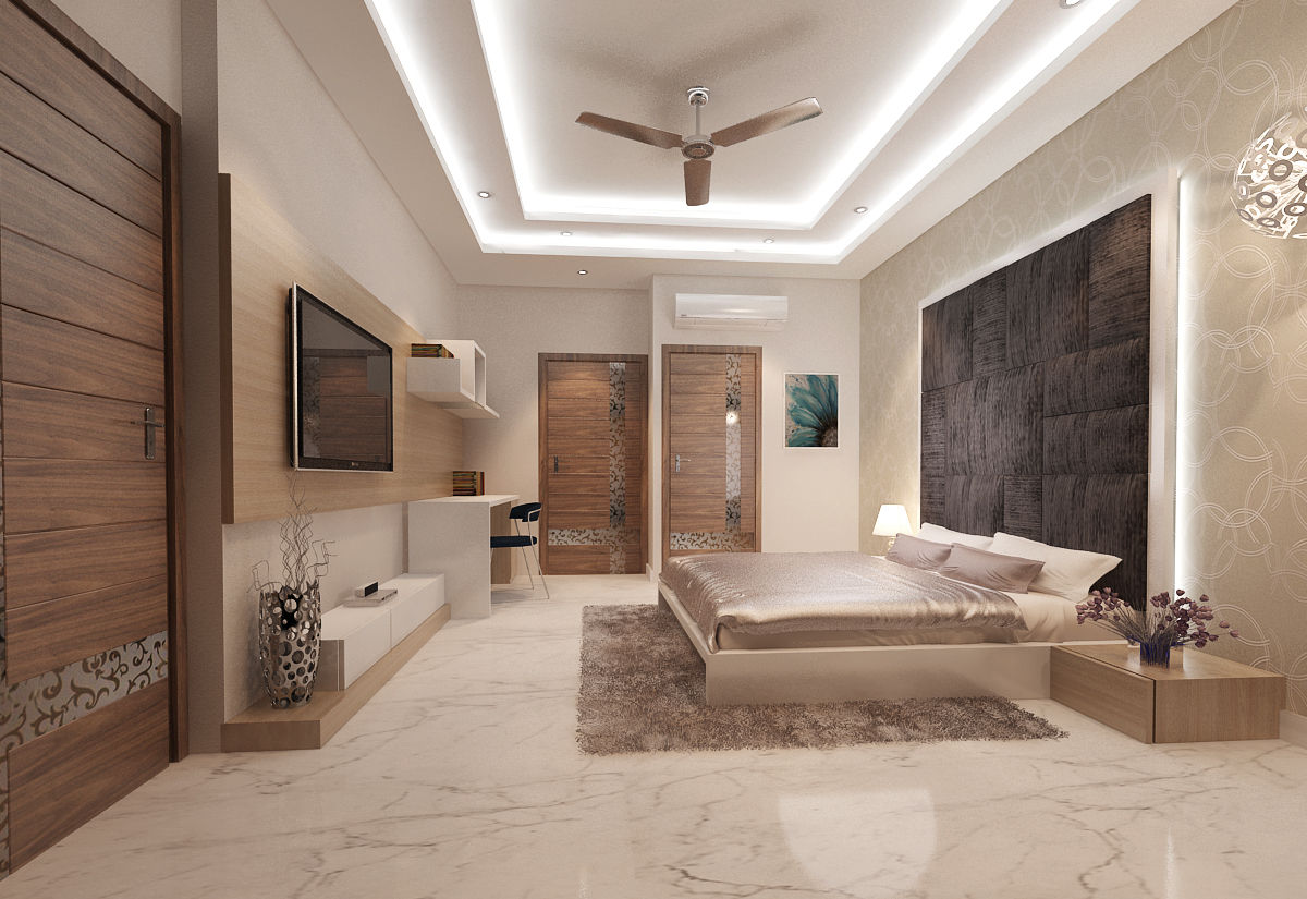 Residence-Pinjaniji, KHOWAL ARCHITECTS + PLANNERS KHOWAL ARCHITECTS + PLANNERS Modern style bedroom