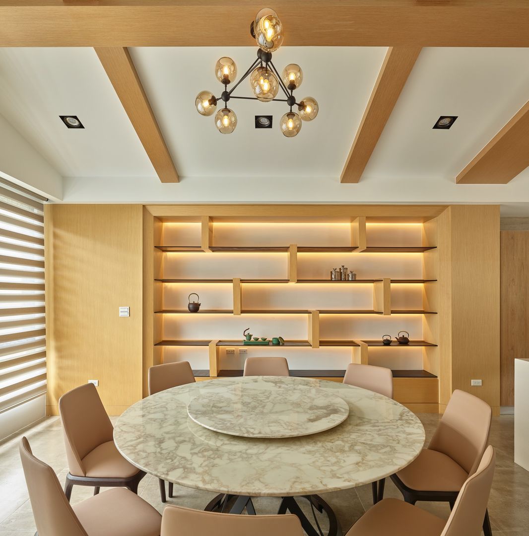 餐廳 澤序空間設計有限公司 Minimalist dining room