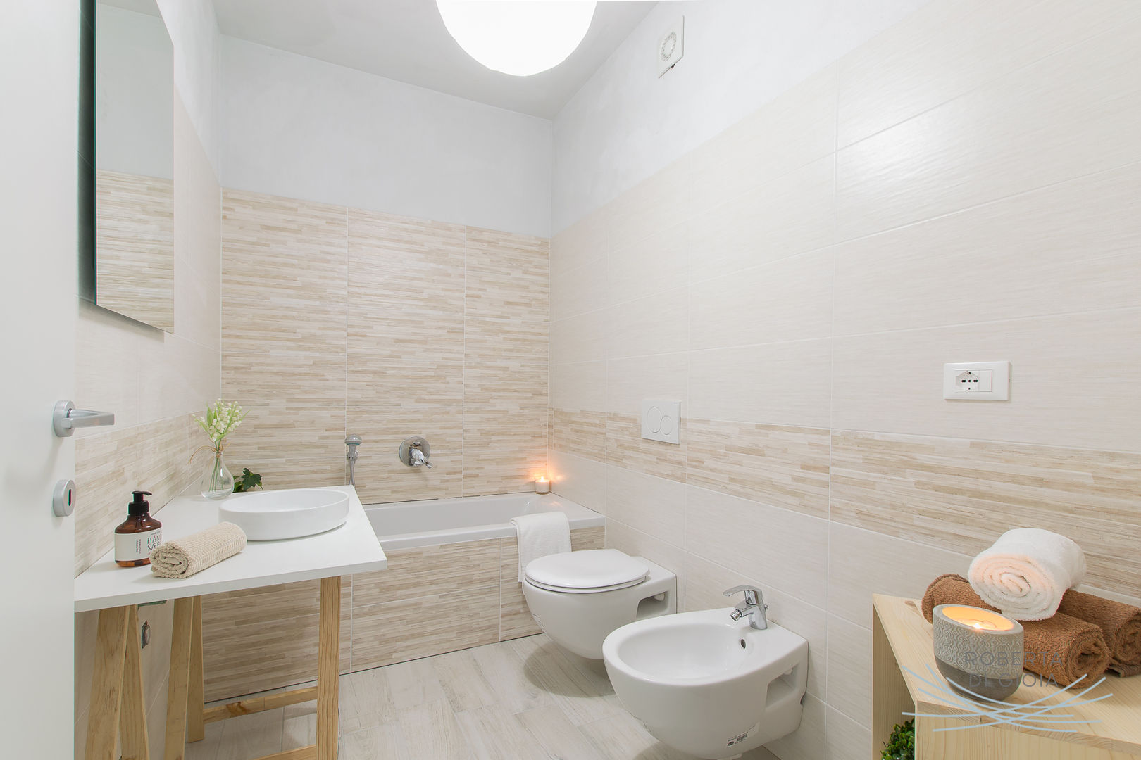 Allestimento in appartamento in nuova costruzione, Home Staging & Dintorni Home Staging & Dintorni Ванна кімната