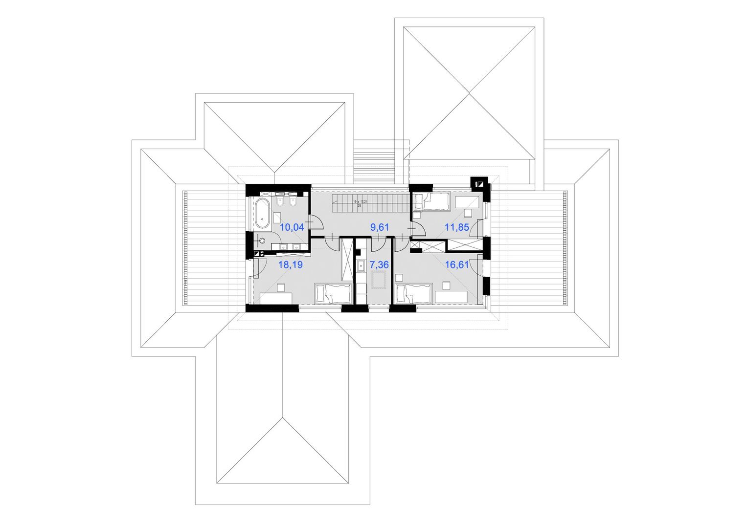 Dom typowy Kalifornia House 232 + 55m garaż, TISSU Architecture TISSU Architecture Стіни