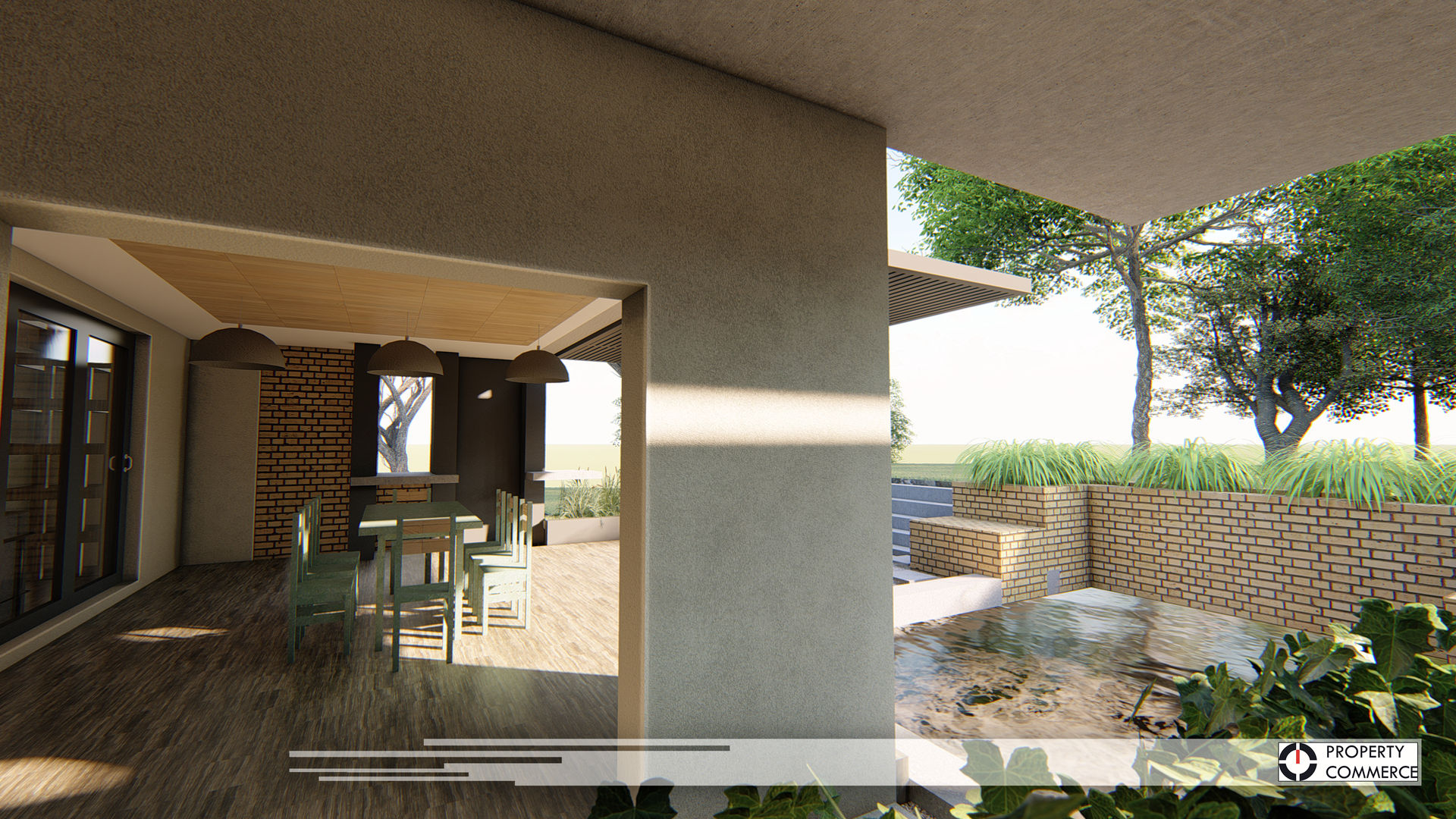 House Du Plessis, Property Commerce Architects Property Commerce Architects Modern balcony, veranda & terrace